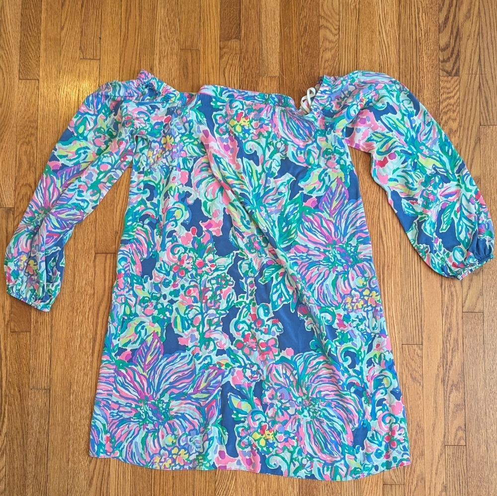 Lilly Pulitzer Silk Off-Shoulder Dress